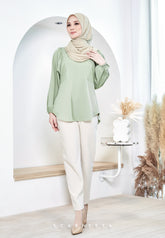 ZENIA EXECUTIVE BLOUSE (DUSTY GREEN)